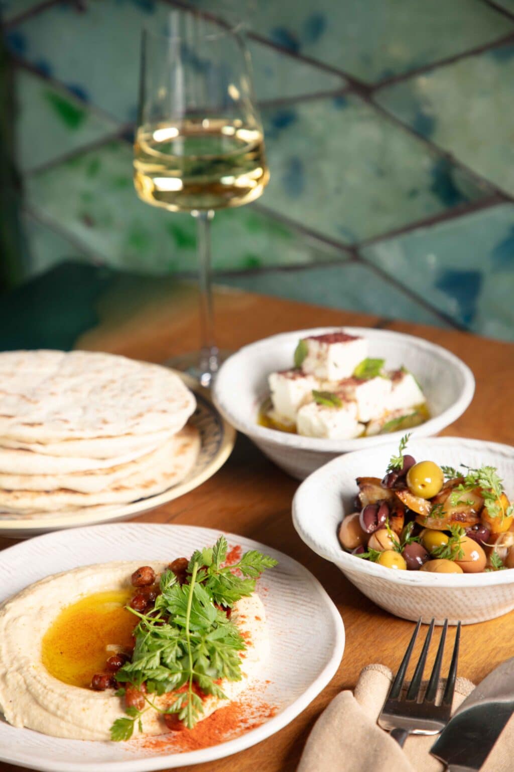 Libanesische Küche aus dem Restaurant Luliba im boutique hotel Lulu Guldsmeden Berlin
