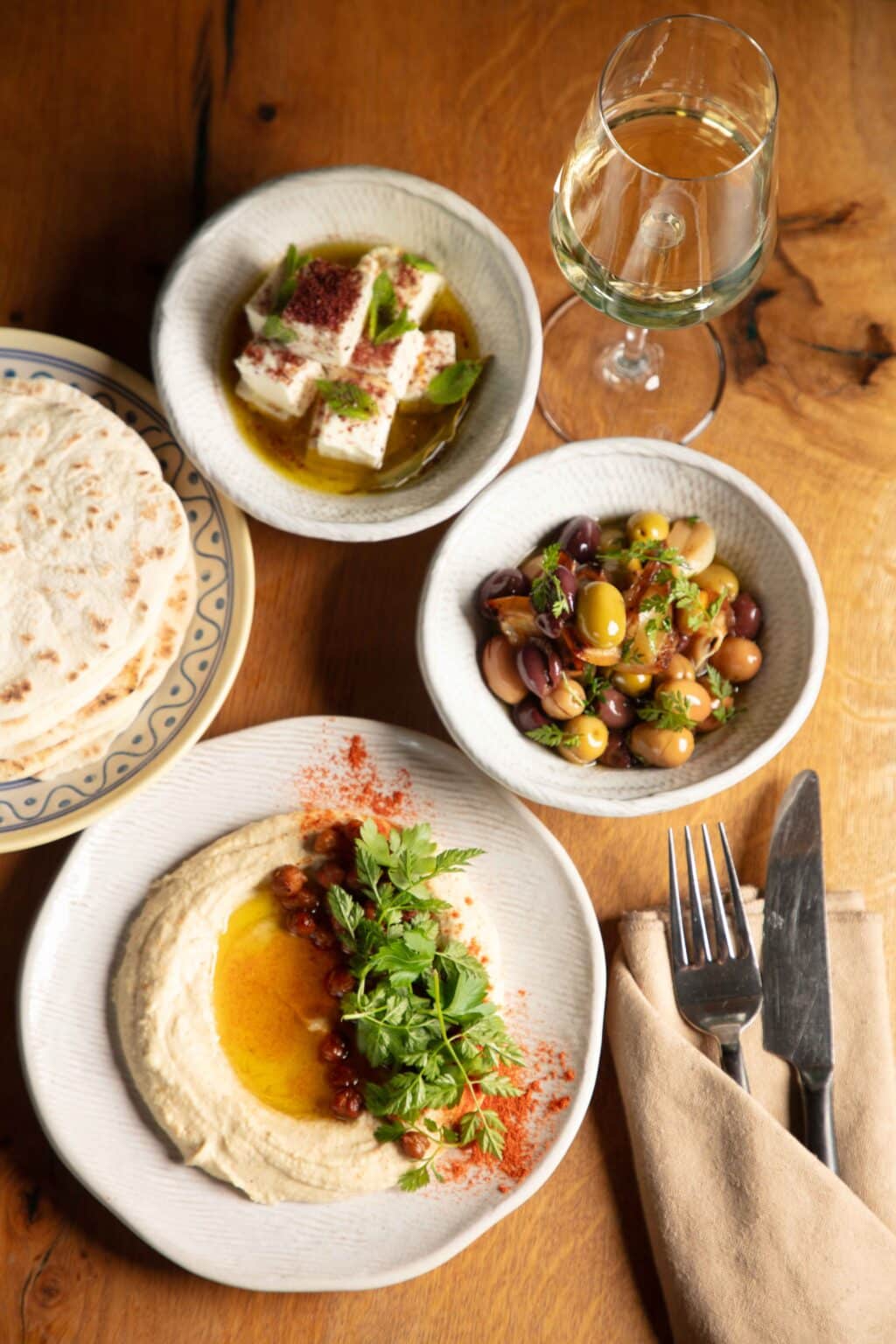 Libanesische Küche aus dem Restaurant Luliba im boutique hotel Lulu Guldsmeden Berlin