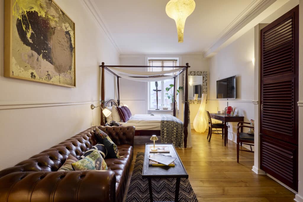 Cozy Souble Superior Room at 66 Guldsmeden Hotel in Copenhagen