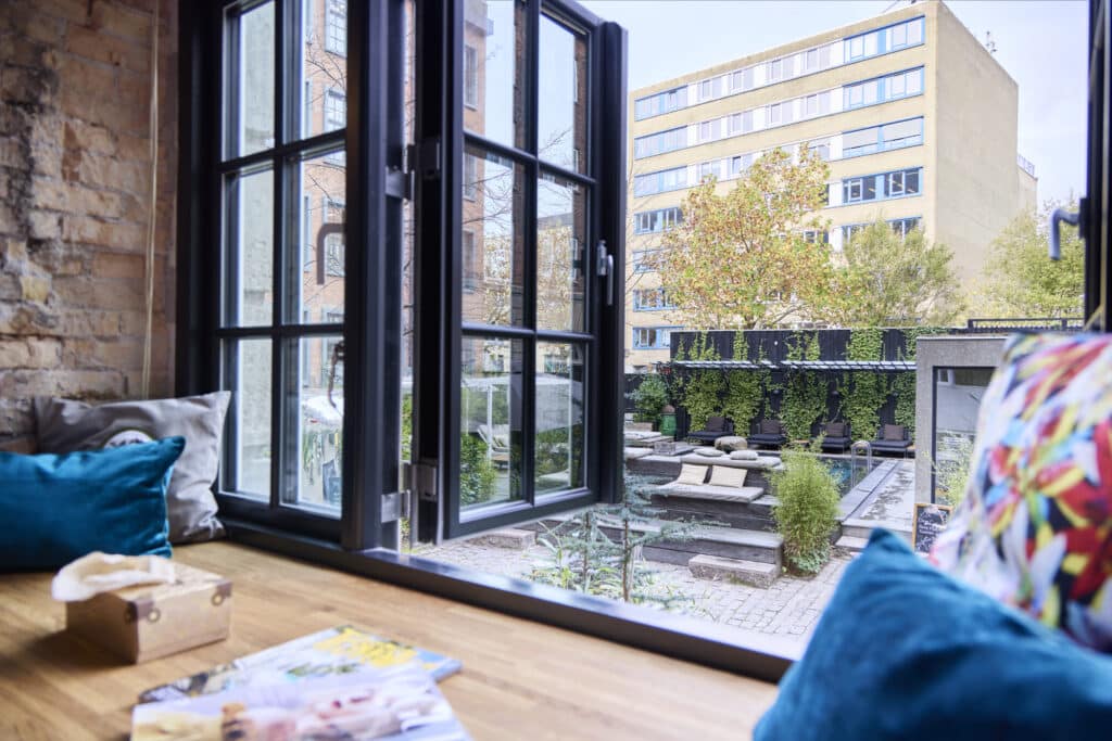 Double room at Bryggen Guldsmeden Copenhagen boutique hotel