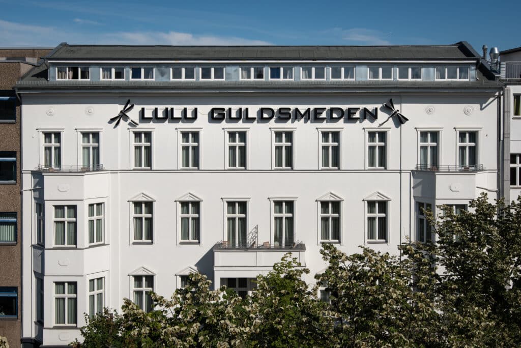 Hotel facade of Lulu Guldsmeden in Berlin