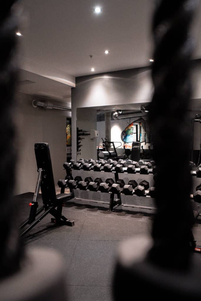 Gym at Manon Les Suites Copenhagen boutique hotel