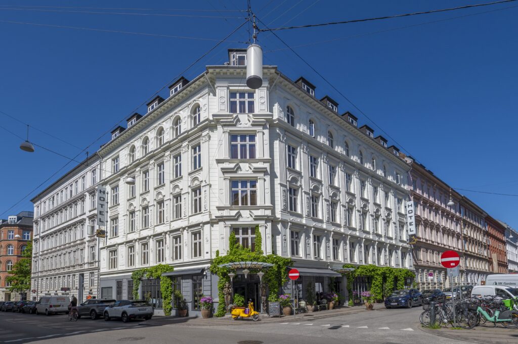 Hotel facade of Axel Guldsmeden in Copenhagen