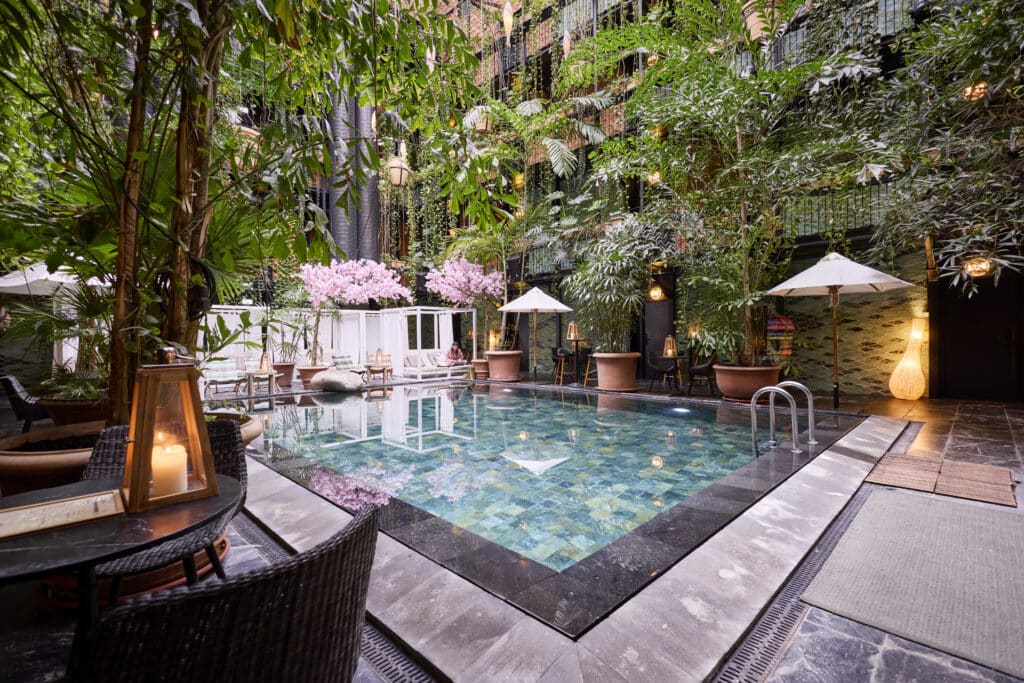 The Junglefish Pool at Manon Les Suites Hotel in Copenhagen