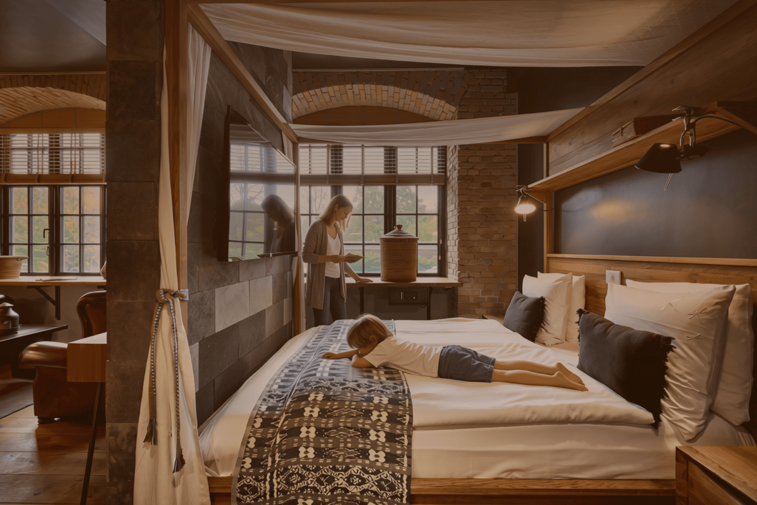 Family room at Bryggen Guldsmeden in Copenhagen